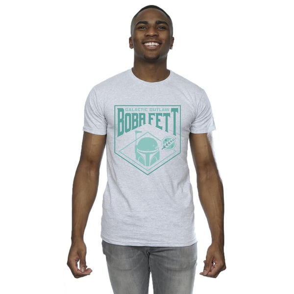 Star Wars Mens The Book Of Boba Fett Galactic Helm Chest T-Shirt