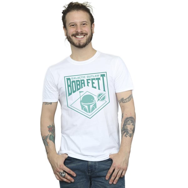 Star Wars Mens The Book Of Boba Fett Galactic Helm Chest T-Shirt