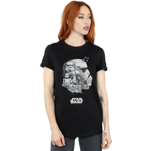 Star Wars naisten/naisten Stormtrooper Montage puuvillainen Boyfriend T-paita
