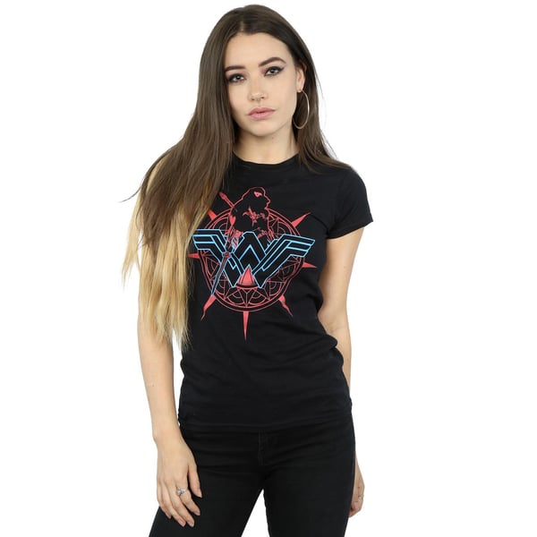 DC Comics Womens/Ladies Wonder Woman Warrior Shield Cotton T-Shirt