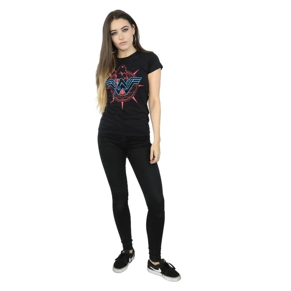 DC Comics Womens/Ladies Wonder Woman Warrior Shield Cotton T-Shirt