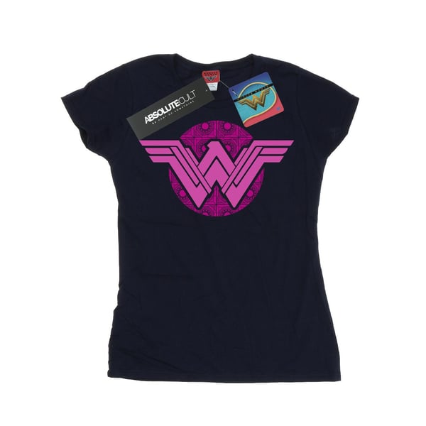 DC Comics Womens/Ladies Wonder Woman Pink Mosaic Cotton T-Shirt