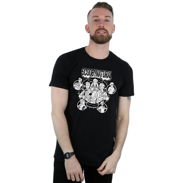Scoobynatural Miesten Mono Hahmot T-paita