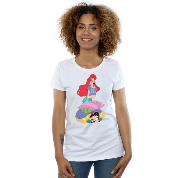 Disney Womens/Ladies Wreck It Ralph Ariel And Vanellope Cotton T-Shirt