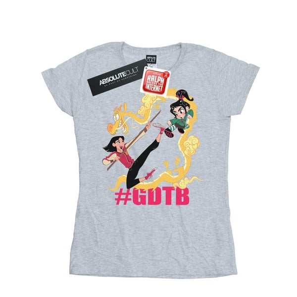 Disney Womens/Ladies Wreck It Ralph Mulan And Vanellope Cotton T-Shirt