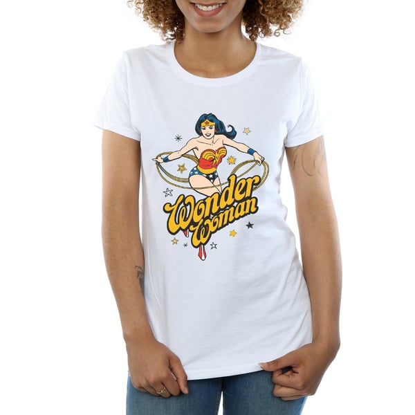 DC Comics Womens/Ladies Wonder Woman Stars Cotton T-Shirt