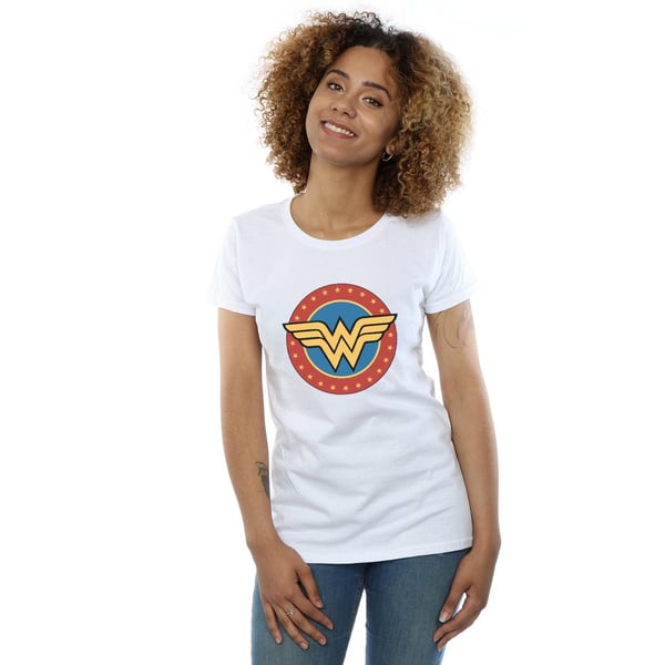 DC Comics Womens/Ladies Wonder Woman Circle Logo Cotton T-Shirt