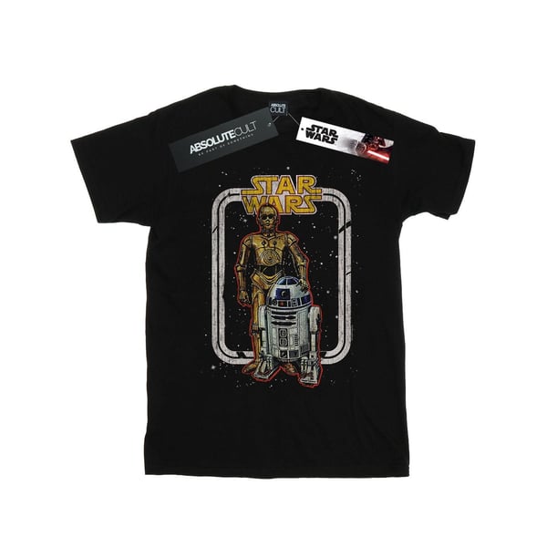 Star Wars Womens/Ladies R2-D2 And C-3PO Vintage Cotton Boyfriend T-Shirt