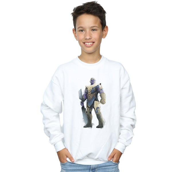 Marvel Boys Avengers Endgame Painted Thanos Sweatshirt