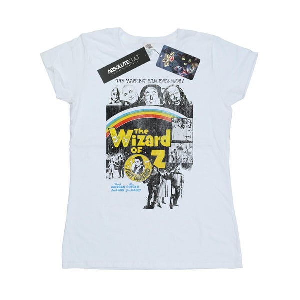The Wizard Of Oz Dam/Dam Distressed Movie Poster T-shirt i Bomull