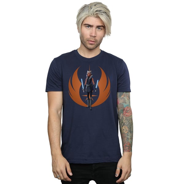 Star Wars Mens Clone Wars Ahsoka Rebel Pose T-Shirt