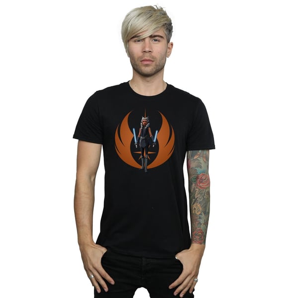 Star Wars Mens Clone Wars Ahsoka Rebel Pose T-Shirt