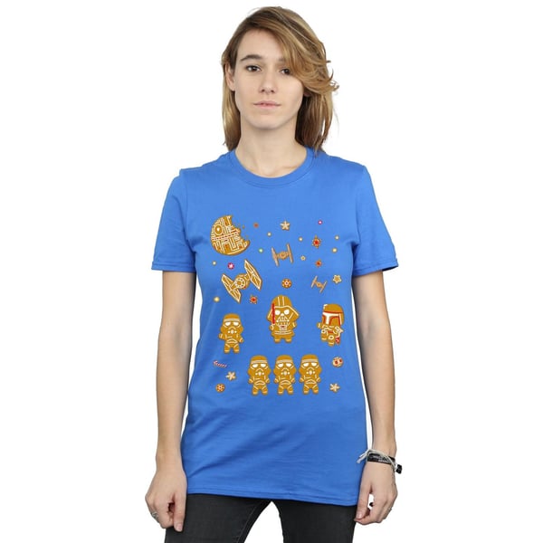 Star Wars Womens/Ladies Gingerbread Empire Cotton Boyfriend T-Shirt