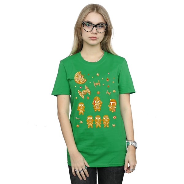 Star Wars Womens/Ladies Gingerbread Empire Cotton Boyfriend T-Shirt