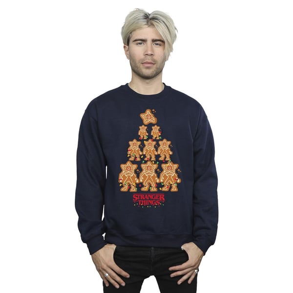 Netflix Mens Stranger Things Gingerbread Sweatshirt