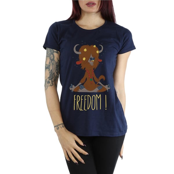 Disney Womens/Ladies Zootropolis Yak Freedom Cotton T-Shirt