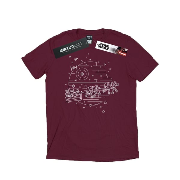 Star Wars Womens/Ladies Death Star Sleigh Cotton Boyfriend T-Shirt