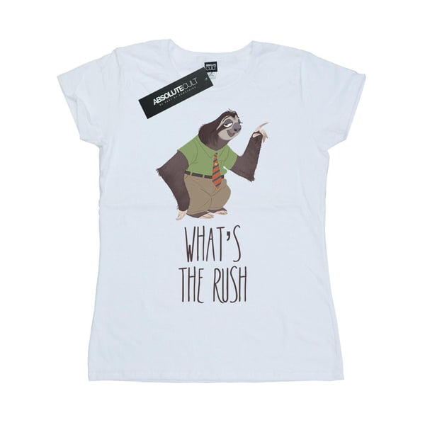 Disney Womens/Ladies Zootropolis What´s The Rush Cotton T-Shirt