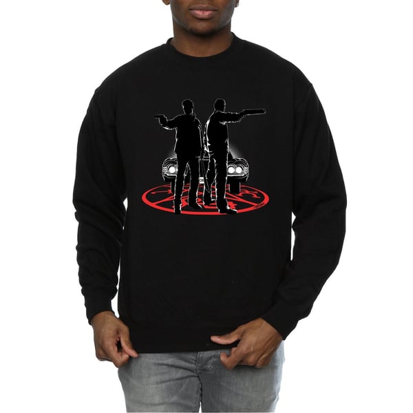 Supernatural Mens Sam And Dean Silhouette Sweatshirt