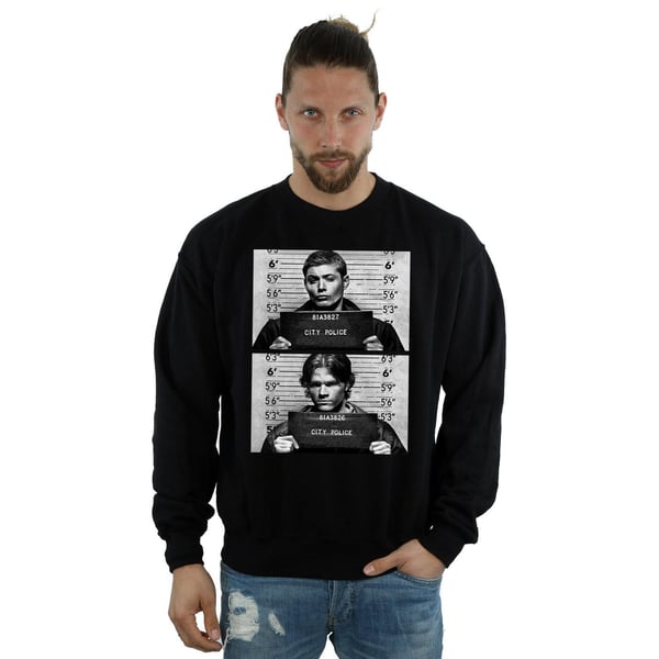 Supernatural Mens Winchester Mugshots Sweatshirt