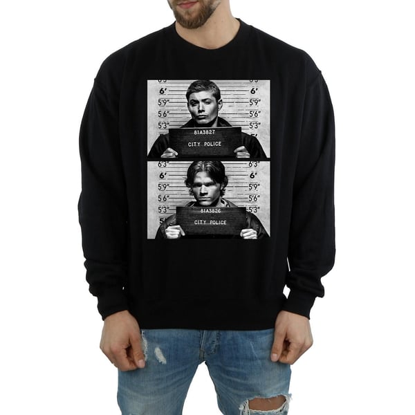 Supernatural Mens Winchester Mugshots Sweatshirt