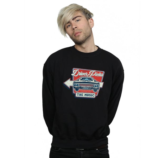 Supernatural Mens Driver Picks The Music Sweatshirt
