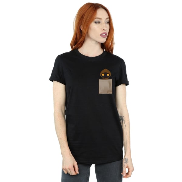 Star Wars Womens/Ladies Jawa Pocket Print Cotton Boyfriend T-Shirt