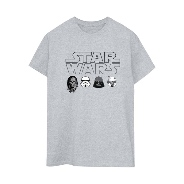 Star Wars naisten/naisten hahmopäät puuvillainen Boyfriend T-paita