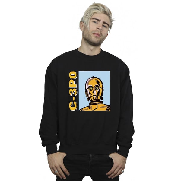 Star Wars miesten C3PO-linjapiirros-collegepaita