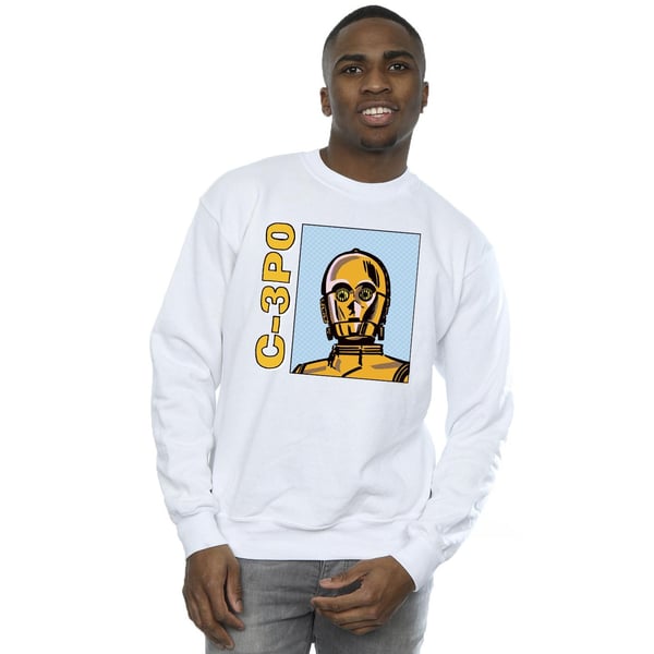 Star Wars miesten C3PO-linjapiirros-collegepaita