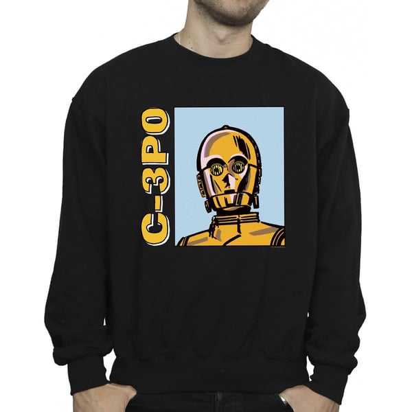 Star Wars miesten C3PO-linjapiirros-collegepaita