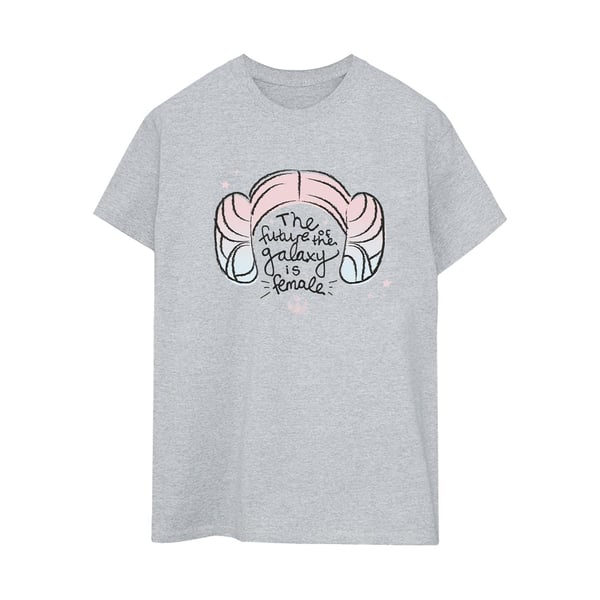 Star Wars Womens/Ladies Princess Leia Future Of The Galaxy Cotton Boyfriend T-Shirt