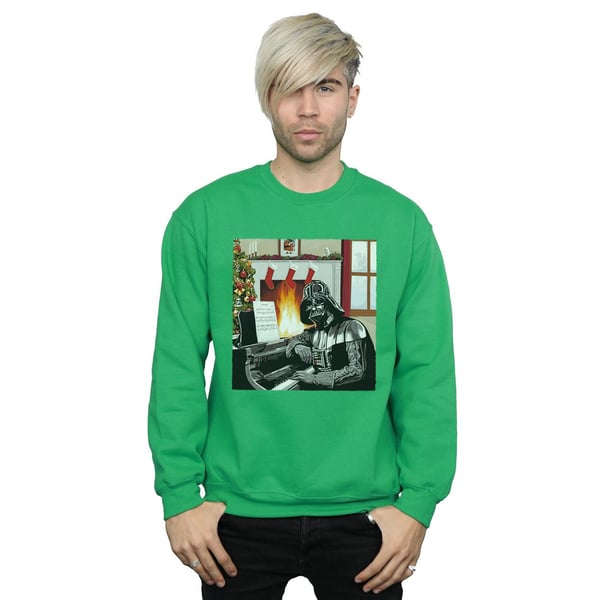 Star Wars Mens Darth Vader Christmas Piano Sweatshirt