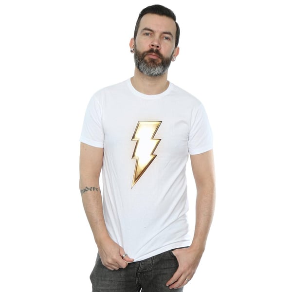 DC Comics Mens Shazam Bolt Logo T-Shirt