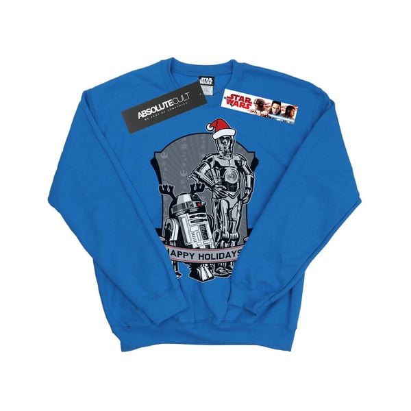 Star Wars Mens C-3PO And R2-D2 Christmas Holidays Sweatshirt