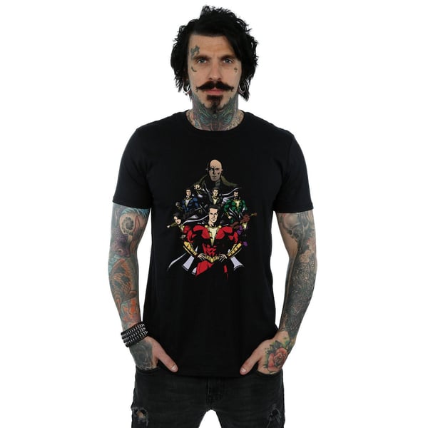 DC Comics Mens Shazam Team Up T-Shirt