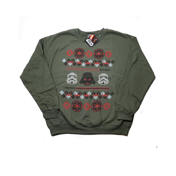 Star Wars Mens Christmas Empire Fair Isle Sweatshirt
