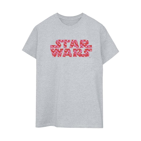 Star Wars Womens/Ladies Heart Logo Cotton Boyfriend T-Shirt