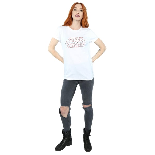 Star Wars Womens/Ladies The Last Jedi Logo Cotton Boyfriend T-Shirt