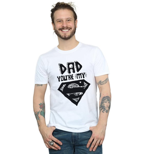 DC Comics Mens Superman Super Dad T-Shirt