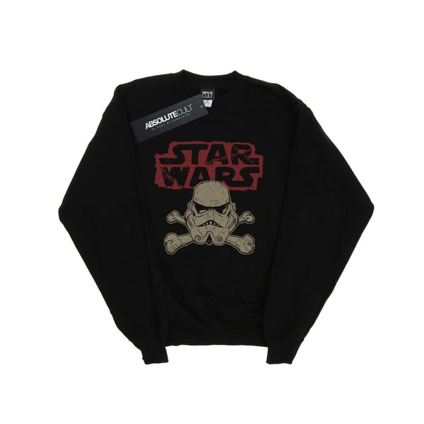 Star Wars Mens Stormtrooper Skull Logo Sweatshirt