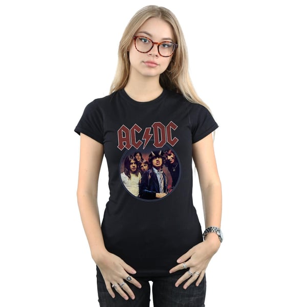 AC/DC naisten Highway To Hell Circle -puuvillainen T-paita