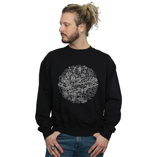 Star Wars Mens Christmas Death Star Sweatshirt