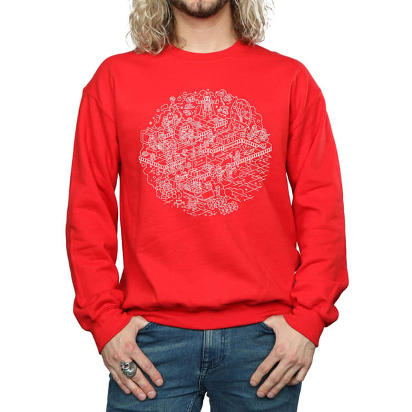 Star Wars Mens Christmas Death Star Sweatshirt