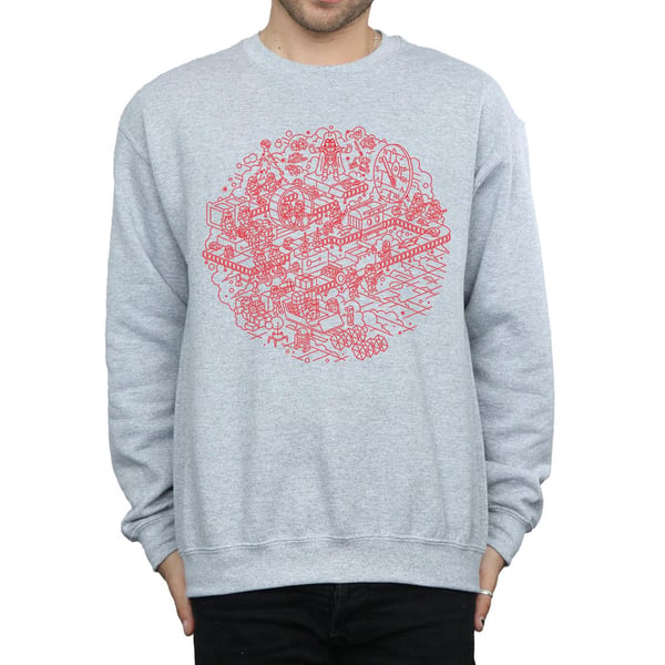 Star Wars Mens Christmas Death Star Sweatshirt