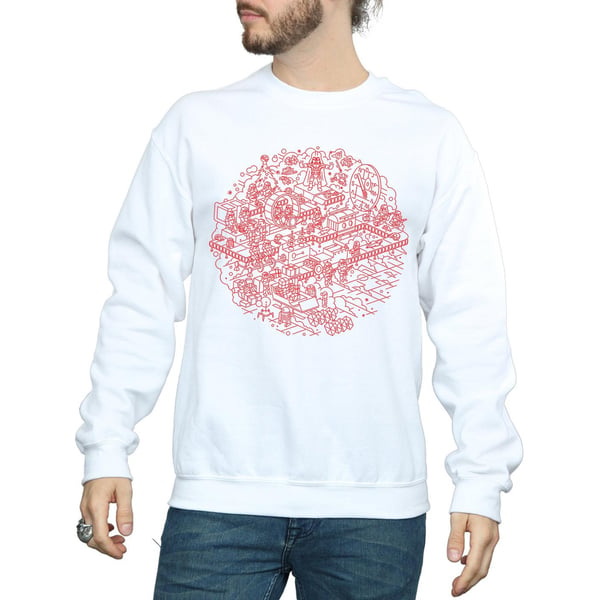 Star Wars Mens Christmas Death Star Sweatshirt