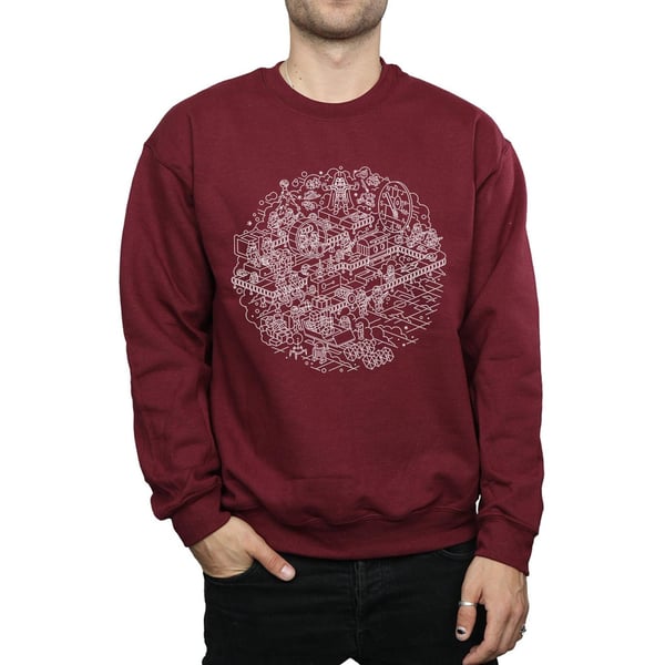 Star Wars Mens Christmas Death Star Sweatshirt