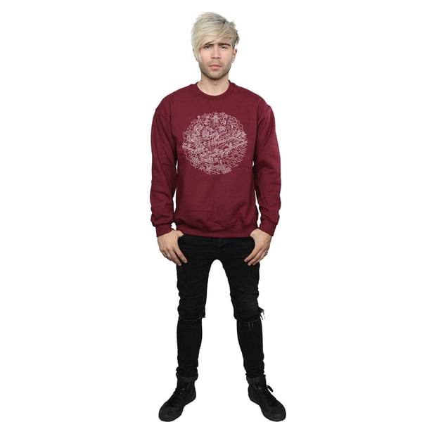 Star Wars Mens Christmas Death Star Sweatshirt