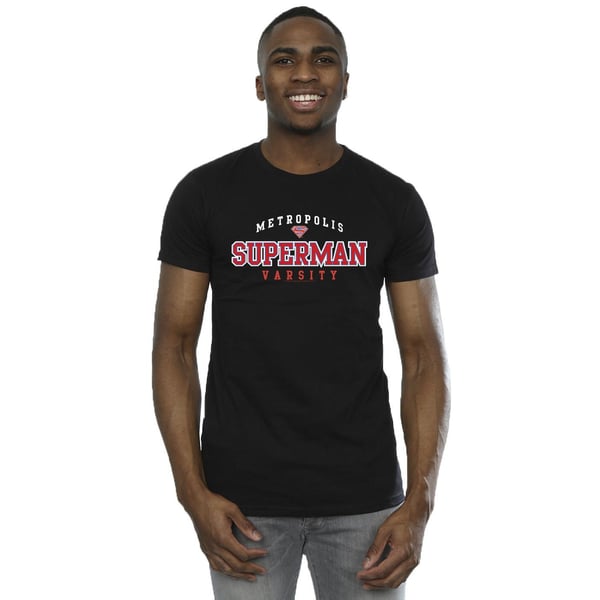 DC Comics Mens Superman Metropolis Varsity T-Shirt