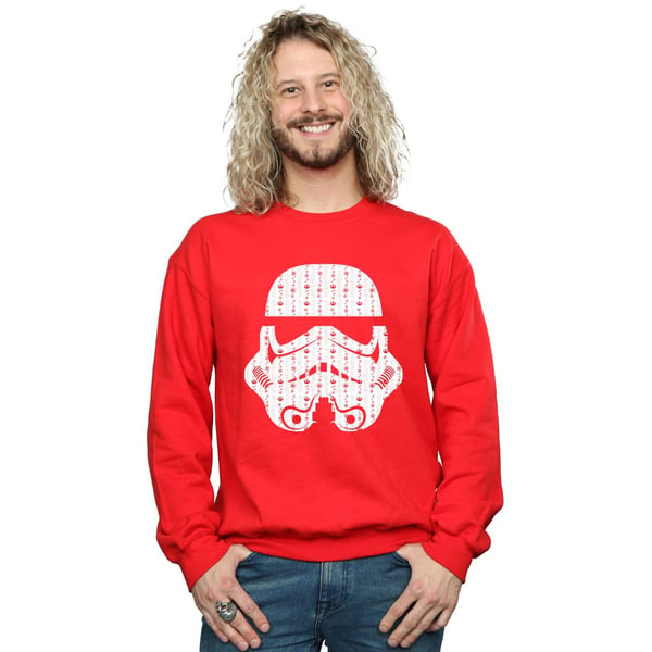 Star Wars Mens Christmas Stormtrooper Helmet Sweatshirt